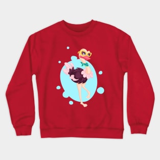 Cute Ostrich Crewneck Sweatshirt